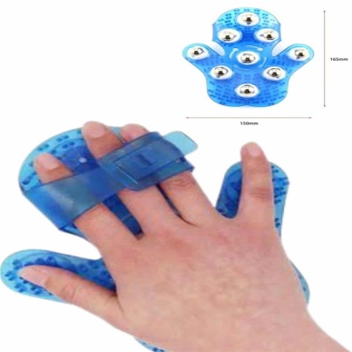 9 Bilyeli Masaj Eldiveni Tüm Vücut Masajına Uygun Kafa Masaj Aleti