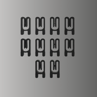 Tekrar Kullanılabilir Poşet Mandalı Siyah 10 Adet