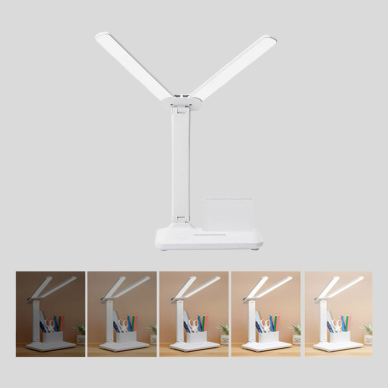 Kısılabilir LED Masa Lambası – Kalemlik ve Telefon Standlı Göz Yormayan Işık