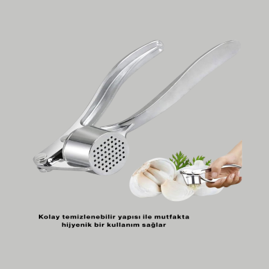 Metal Sarımsak Ezici Ergonomik Tutma ve Güçlü Presleme