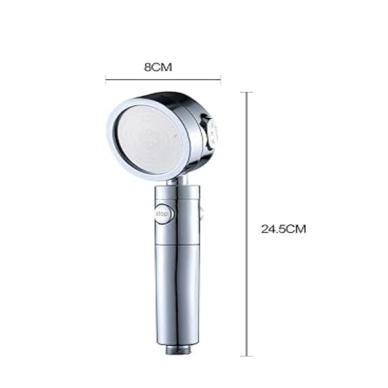 Sağlam Metal Hortum Bağlantılı 360° Hareketli Duş Başlığı