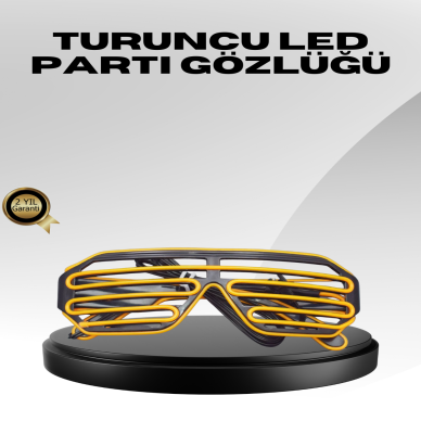 Işıklı Tasarımlı LED Gözlük Eğlence Aksesuarı