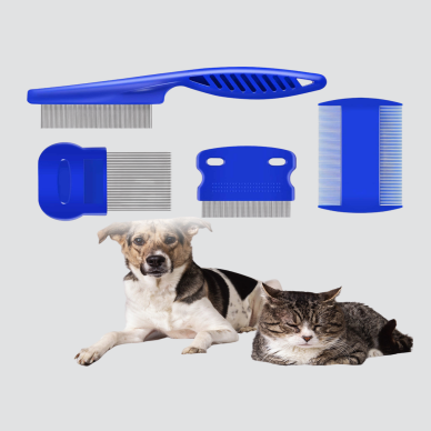 4’lü Evcil Hayvan Tüy Temizleme Seti – Paslanmaz ÇelikPlastik Pratik ve Hijyenik Bakım