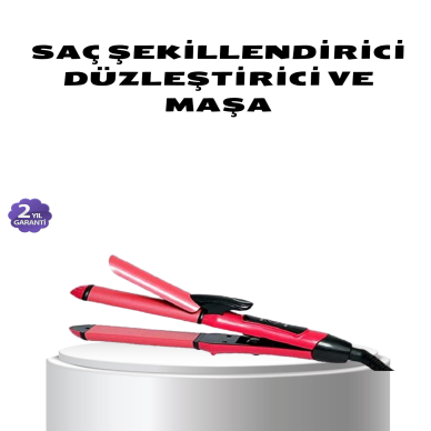 Dereceli Seramik Saç Düzleştirici – 5 Isı Seviyesi 200°C Maksimum Sıcaklık
