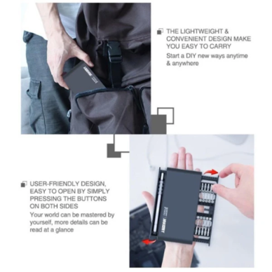 Jakemy JM-8170 21 Parça Çok Fonksiyonlu Hassas Tornavida Seti-(5775)