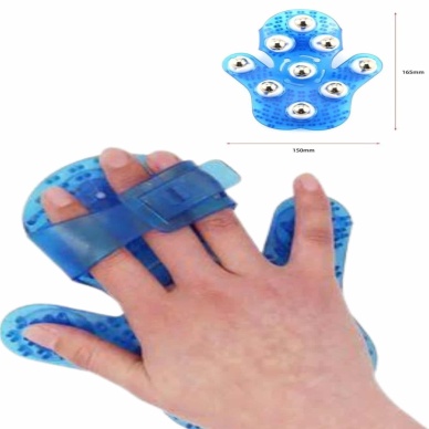 9 Bilyeli Masaj Eldiveni Tüm Vücut Masajına Uygun Kafa Masaj Aleti