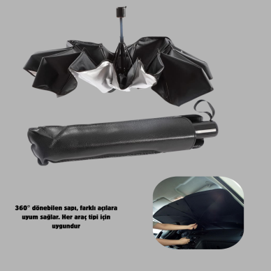 360° Ayarlanabilir Ön Cam Güneşliği – Pratik Kullanım ve Dayanıklı Yapı