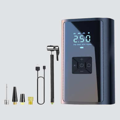 Kablosuz Dijital Lastik Şişirme Pompası LED Işıklı 80W