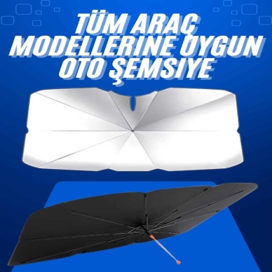 Taşınabilir Oto Cam Güneşliği Katlanabilir Tüm Araçlara Uyumlu Güneş Gölge Koruyucu