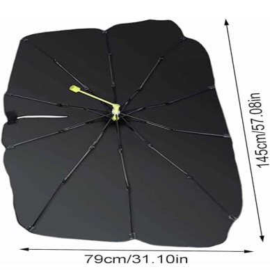 Taşınabilir Oto Cam Güneşliği Katlanabilir Tüm Araçlara Uyumlu Güneş Gölge Koruyucu