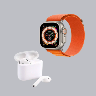 Akıllı Saat ve Kablosuz Kulaklık iOS Android Uyumlu Teknoloji Seti