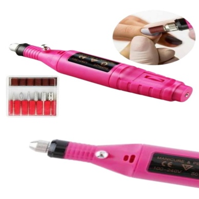 Elektrikli Profesyonel Manikür Pedikür Seti Değiştirilebilir Başlık Seçeneği