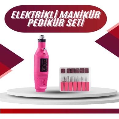 Elektrikli Profesyonel Manikür Pedikür Seti Değiştirilebilir Başlık Seçeneği
