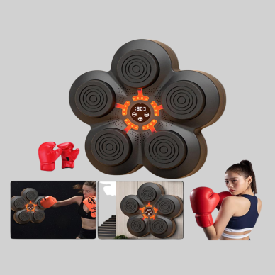 Evde Fitness İçin Akıllı Boks Makinesi Işıklı Vuruş Noktalı Bluetoothlu