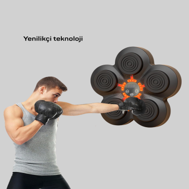 Evde Fitness İçin Akıllı Boks Makinesi Işıklı Vuruş Noktalı Bluetoothlu