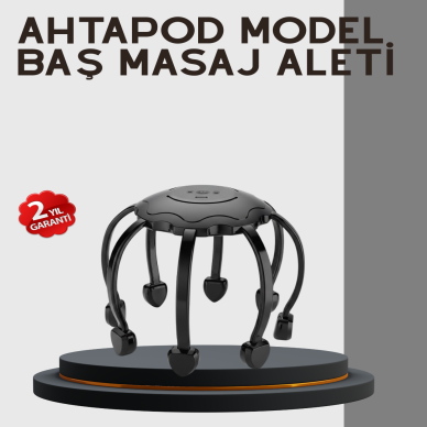 Çok Noktalı Elektrikli Kafa Masaj Cihazı 3 Modlu Rahatlatıcı Masaj