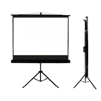 Codegen TX-18 TRIPOD PROJEKSİYON PERDESİ 180X180 (Arkası Siyah Fonlu - Taşınabilir Ayaklı Model)(1923)