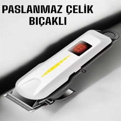 Tıraş Makinesi Profesyonel Saç Ve Sakal Kesme Milim Ayarlı Dijital Göstergeli