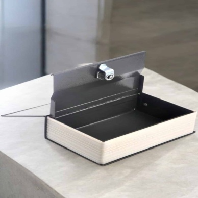 Gizli Kasa İngilizce Sözlüğü Kitap Görünümlü Anahtarlı Gizli Mini Çelik Kasa Kilitli