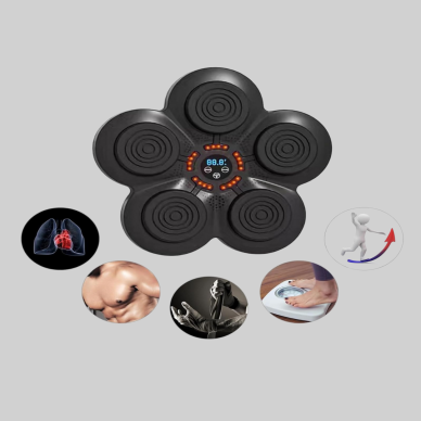 Akıllı Müzikli Boks Makinesi Bluetooth Bağlantılı Işıklı Hedefli Fitness Aleti