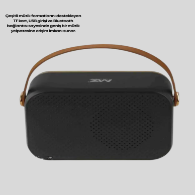 Retro Bluetooth Radyo – Nostaljik Tasarım TF Kart ve USB Destekli