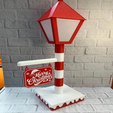 Yılbaşı Tabelalı Dekoratif Lamba Merry Christmas Işıklı Tasarım