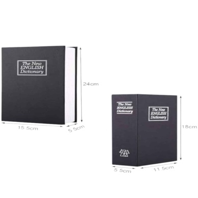 Büyük Boy Anahtarlı Kitap Görünümlü Gizli Kasa Çelik Kasa Altın Kasası