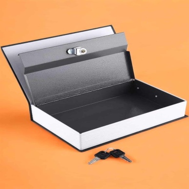 Gizli Kasa İngilizce Sözlüğü Kitap Görünümlü Anahtarlı Gizli Mini Çelik Kasa Kilitli