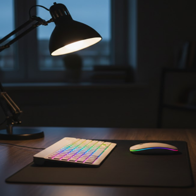 Kablosuz Aydınlatmalı Klavye Mouse Seti Türkçe Q Tuş Dizilimi