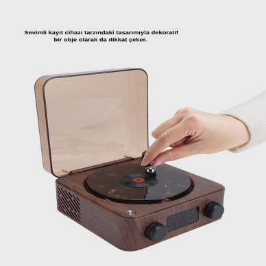 Bluetooth Hoparlörlü Gece Lambası Dijital Saat ve Ambiyans Işığı Çok Amaçlı