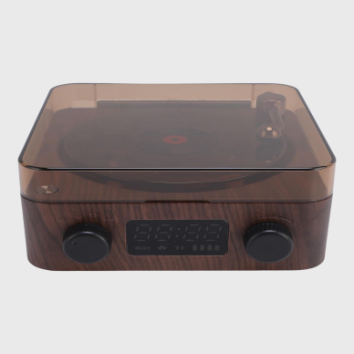 Bluetooth Hoparlörlü Gece Lambası Dijital Saat ve Ambiyans Işığı Çok Amaçlı