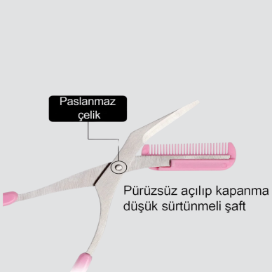 Taraklı Kaş Düzeltme Makası – Hassas Şekillendirme ve Kolay Kullanım