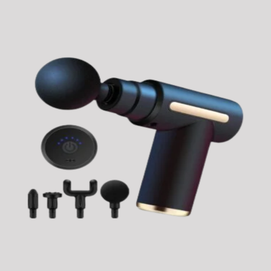 6 Kademeli Kas Masaj Tabancası 4 Başlıklı Güçlü Sessiz Sporcu Masaj Cihazı Şarjlı