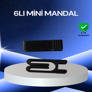 Poşet Kapatma Mandalı Hava Geçirmez 6 Adet Set