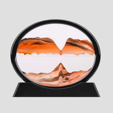 Zarif Cam Kum Saati – Ofis Ev ve Raf Dekoru için Estetik Tasarım