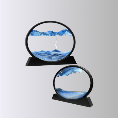 Döndürülebilir Dinamik Kum Tablosu – Stres Giderici Yüksek Kaliteli Cam ve Doğal Kum ile Sanatsal Masa Dekoru