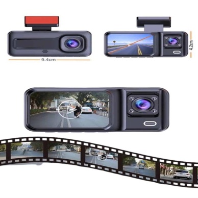 2 İnç Araç İçi Kameralı Ekran 1080P Full HD Kaliteli Hafıza Kart Destekli