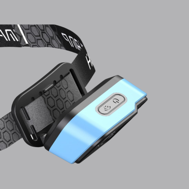 Üç Renkli LED Kafa Feneri 53 Mod Güç Göstergeli Type C Şarjlı