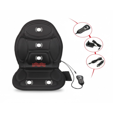 Araç ve Ev Uyumlu Masaj Koltuk Minderi Uzaktan Kumandalı