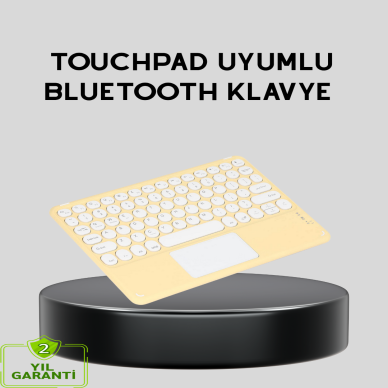 Bluetooth Kablosuz Klavye – İnce Slim Model Tablet ve Akıllı TV Uyumlu Sessiz Tuşlu Taşınabilir Klavye