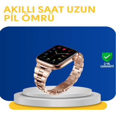 Türkçe Destekli Akıllı Saat Suya Dayanıklı Çok Fonksiyonlu