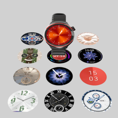 Dokunmatik Akıllı Saat Kablosuz Şarj AMOLED Ekran