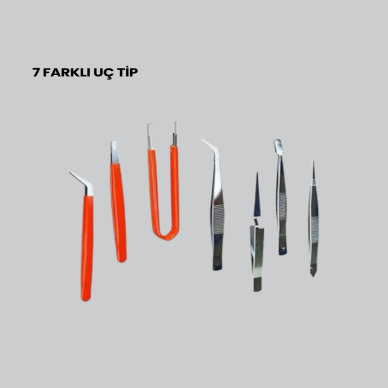 Model Yapımı ve Anakart Tamiri İçin Hassas 7’li Cımbız Seti