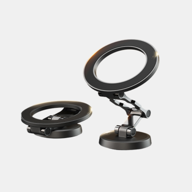 Katlanır Manyetik Araç İçi Telefon Tutucu – 360° Dönebilen MagSafe Uyumlu Güçlü Mıknatıslı Tasarım