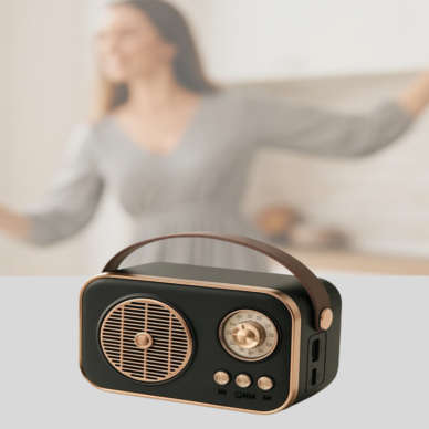 Bluetooth’lu Retro Radyo – FM Destekli Nostaljik Hoparlör