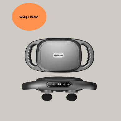 2000 mAh Şarjlı Masaj Tabancası 6 Başlık Ayarlı Güçlü Masaj Cihazı