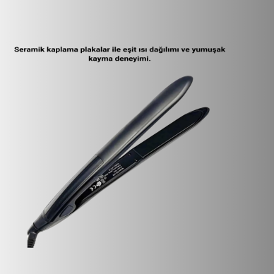 2025 Isı Ayarlı Titanyum Kaplama Seramik Plakalı Saç Düzleştirici Dijital Ekranlı A Kalite