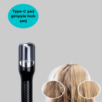 Kablosuz Şarjlı Saç Düzeltici Makine RH-6668 Ev Tipi Bakım Cihazı