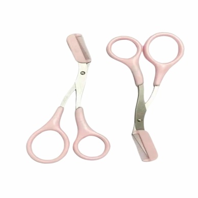 Kavisli Kaş Düzeltici Seti Kaş Makası ve Kaş Usturası Paslanmaz Çelik Bıçaklı