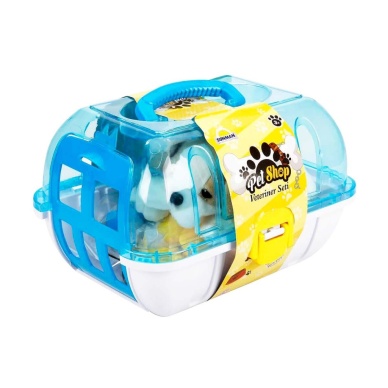 NessiWorldman Çantalı Peluş Köpek Veteriner Seti